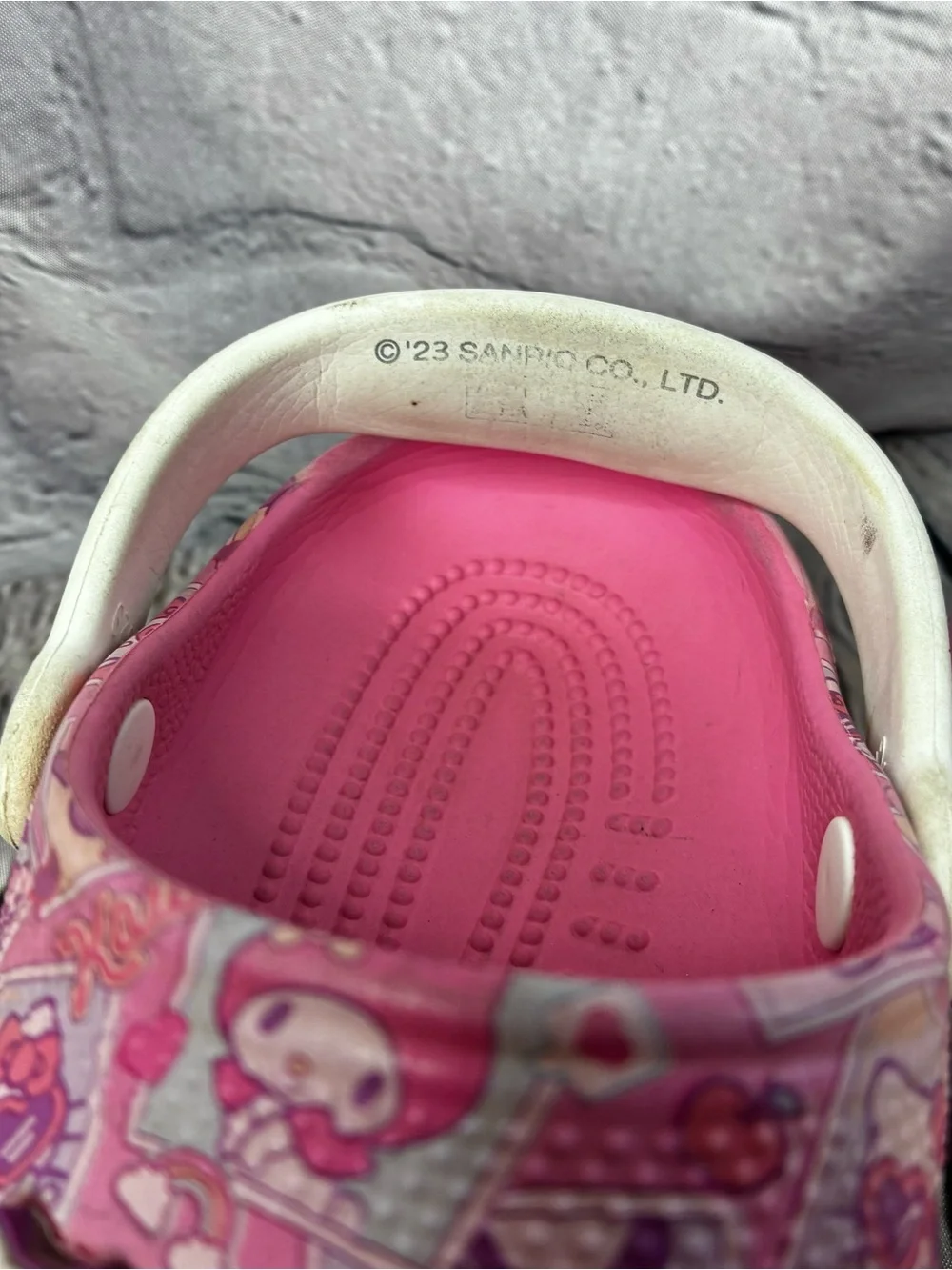 CROCS x Sanrio Hello Kitty & Friends  Classic Pink Clogs w/ Jibbitz Girls Sz 3
